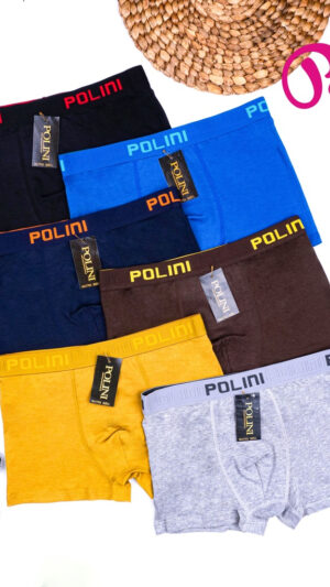 POLINI Boxer Briefs Celana Dalam Pria Bahan Katun Boxer 7703