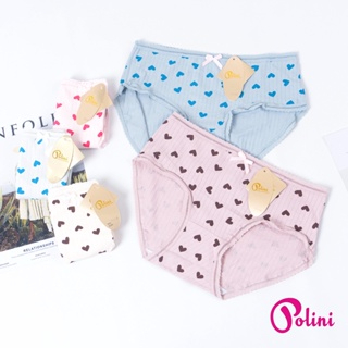 POLINI Celana Dalam Wanita Mid Waist cd Motif Bahan Katun 8092