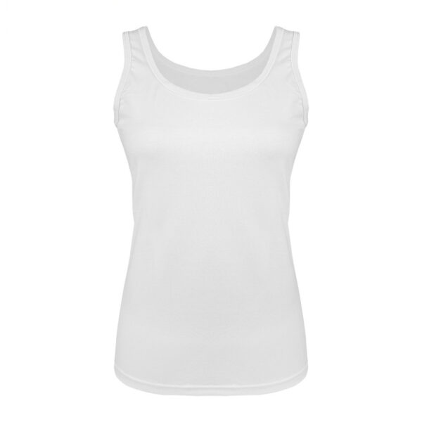 POLINI Tanktop Wanita Bahan Katun Atasan Singlet Wanita Tali Besar