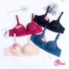 POLINI Bra Wanita Size Besar Cup B Tanpa Kawat Kait 3 Bh 666