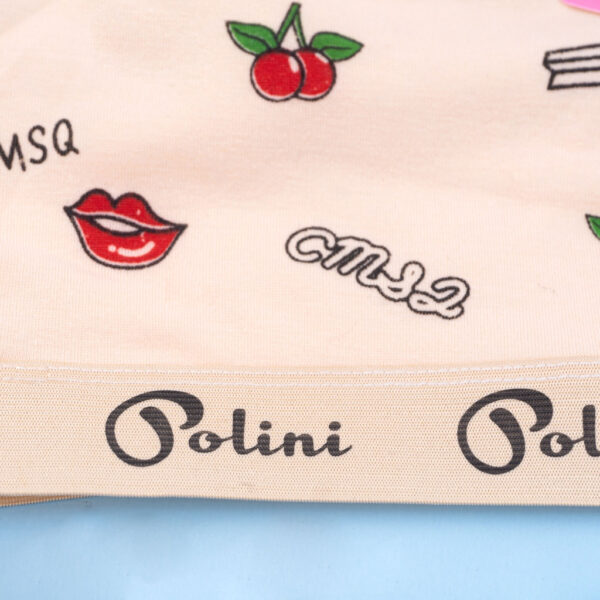 3 POLINI Miniset Anak Remaja Bahan Katun Motif Cerry Mini Set 2238-3