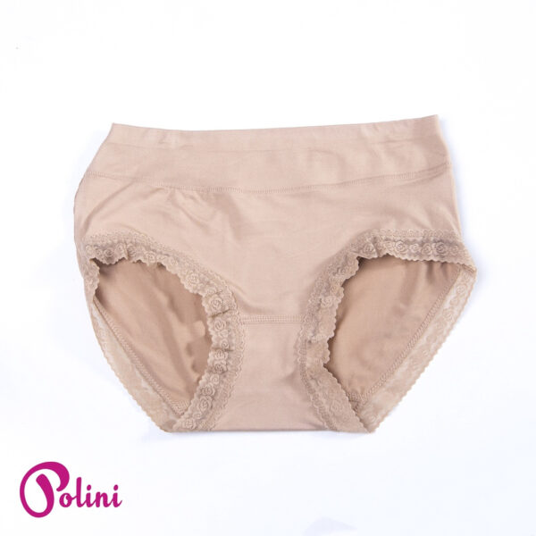 POLINI Celana Dalam Wanita Mid Waist Cd Polos Bahan Katun Premium Quality 1261