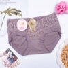 POLINI Celana Dalam Wanita Katun Size M - XL Motif Renda Midwaist Basic Panties Bisa Untuk Ibu Hamil CD 3998