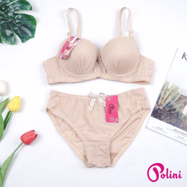 POLINI Set Bra Push Up Berkawat Setelan Bh Wanita Kait 2 Bh G501