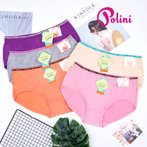 POLINI Celana Dalam Wanita Bahan Katun Elastis Cd 5533
