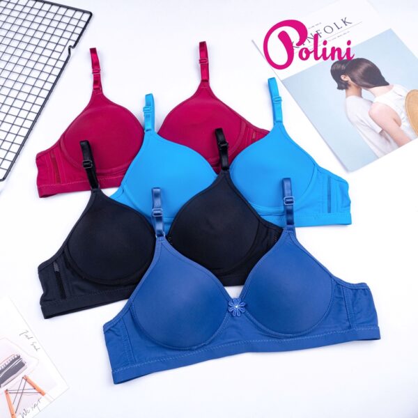 POLINI Bra Wanita Tanpa Kawat Cup A Kait 2 BH A82