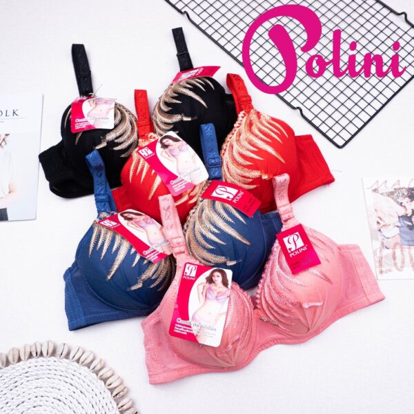 POLINI Bra Tanpa Kawat Busa Tipis Size 34-38 Cup A/B Kait 3 A39