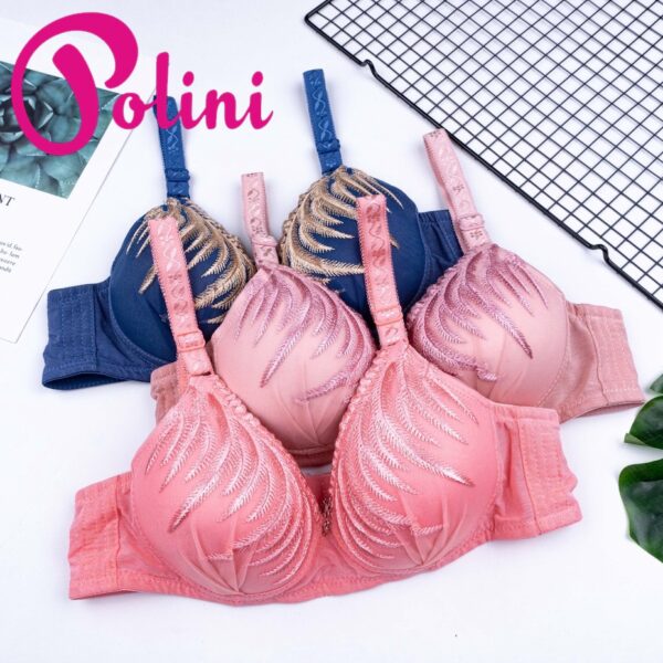 POLINI Bra Tanpa Kawat Busa Tipis Size 34-38 Cup A/B Kait 3 A39