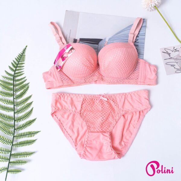 POLINI Stelan Bra Wanita Push Up Berkawat Cup A Set Bra 362