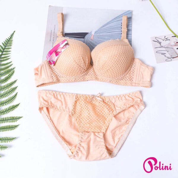 POLINI Stelan Bra Wanita Push Up Berkawat Cup A Set Bra 362