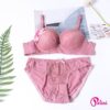 POLINI Stelan Bra Wanita Push Up Berkawat Cup A Set Bra 362