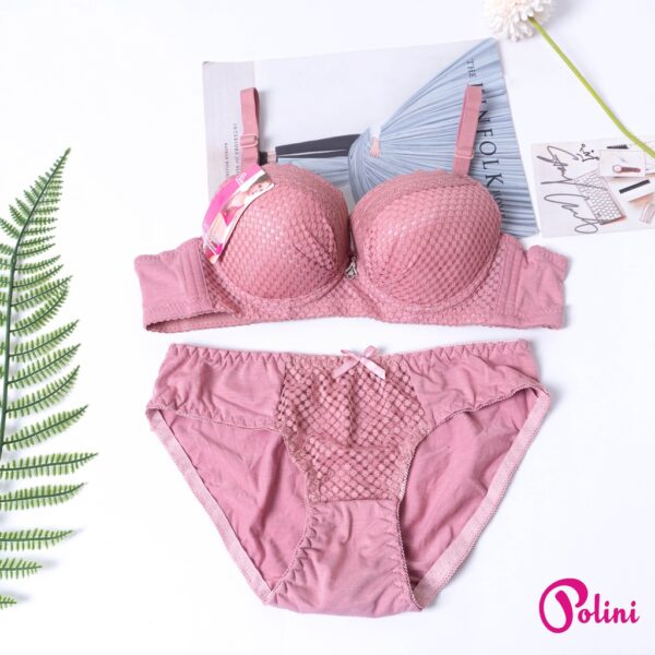 POLINI Stelan Bra Wanita Push Up Berkawat Cup A Set Bra 362